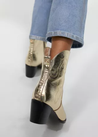 Cowboy ankle boots