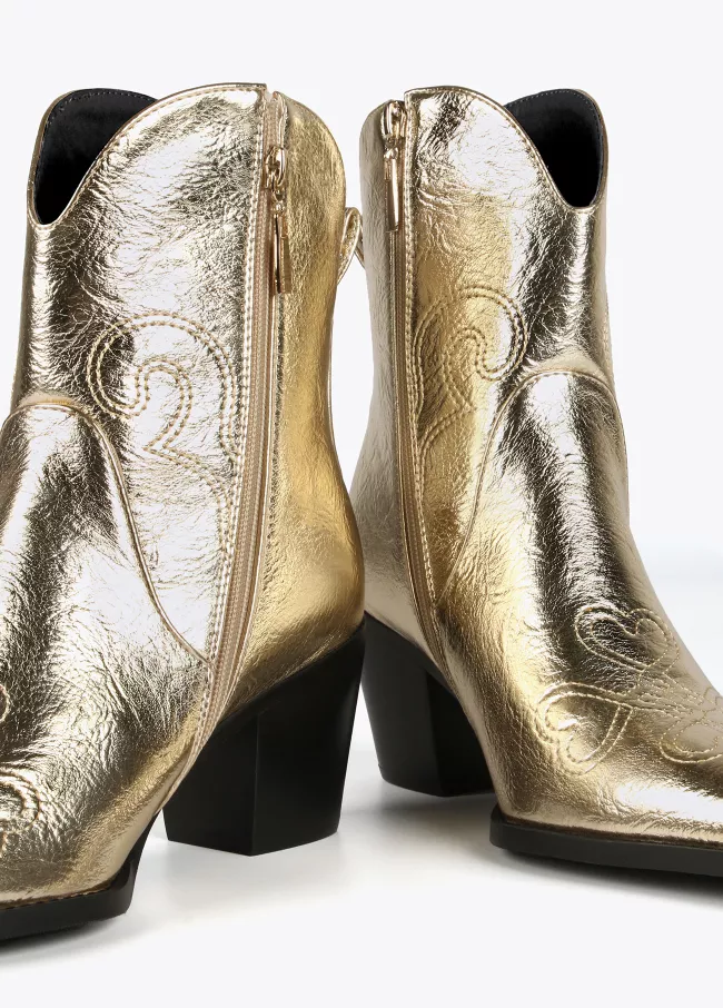 Cowboy ankle boots
