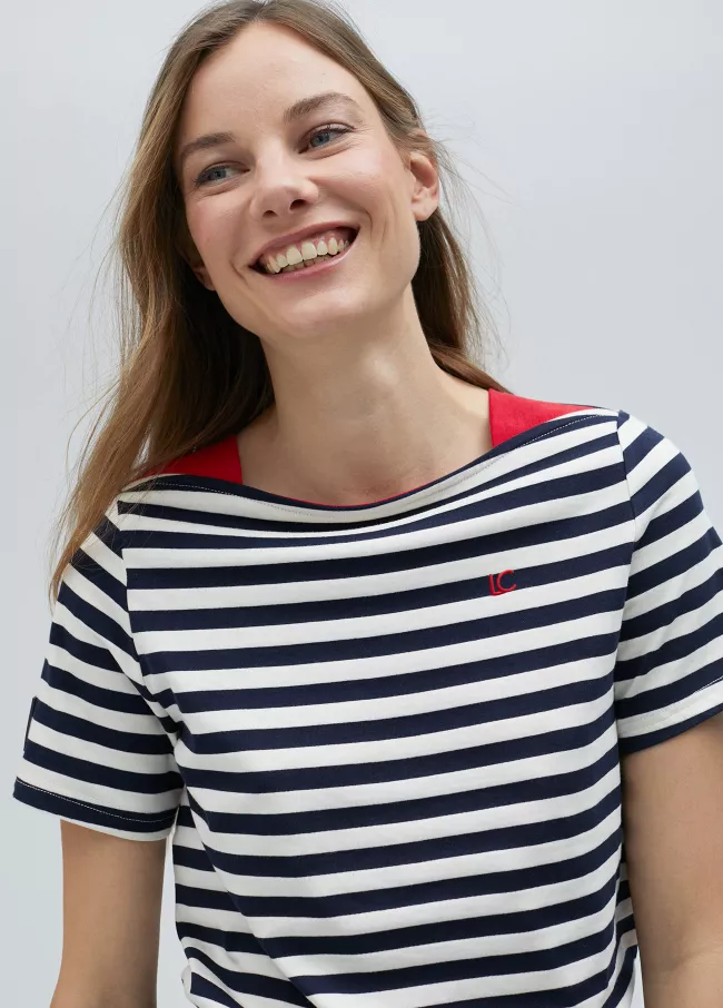 Striped short sleeve T-shirt. Limited edition
