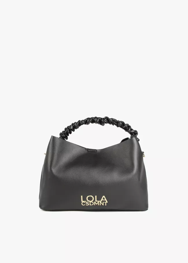Tote bag with gathered handle