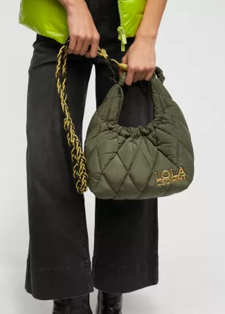 Bandolera acolchada asa trenzada