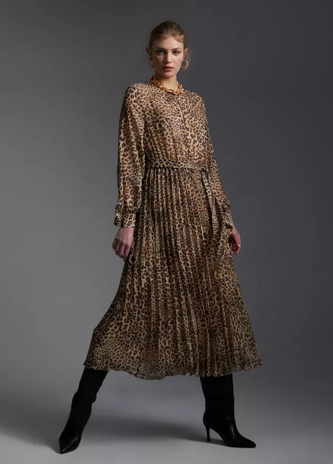 Vestido animal print