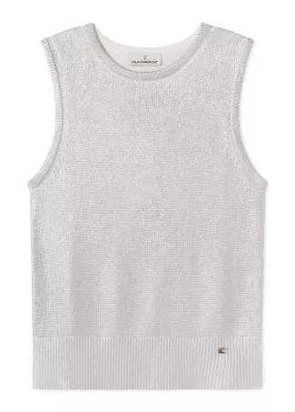Laminated knit top