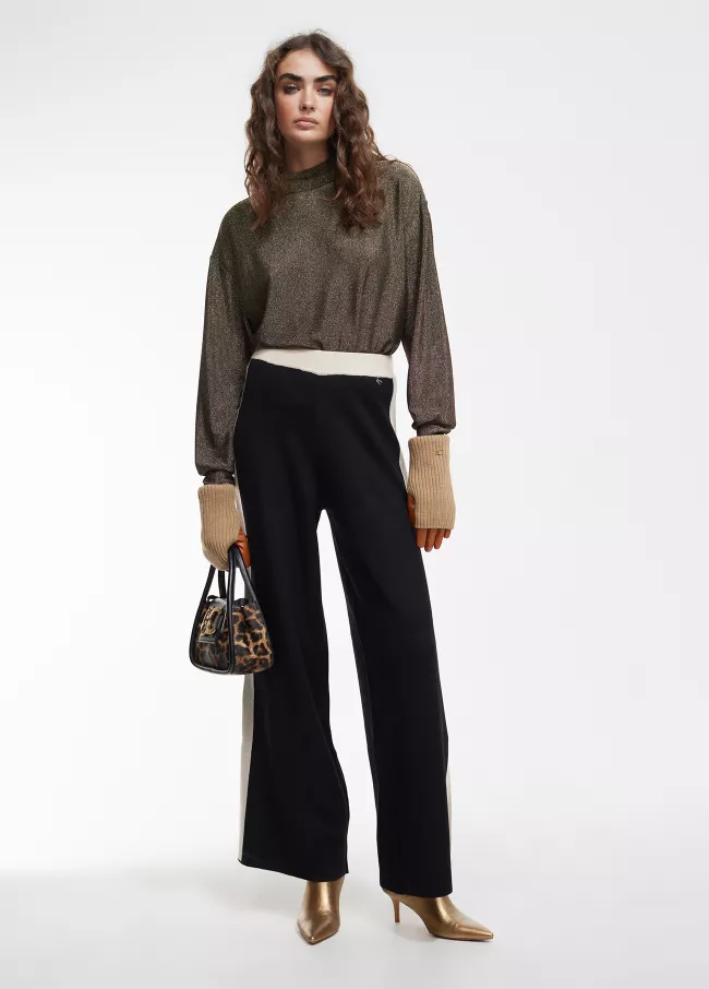 Sweater with lurex detail