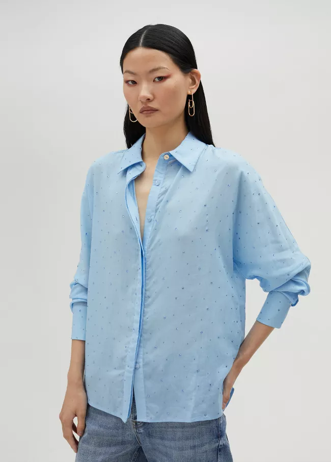 Camisa detalle strass