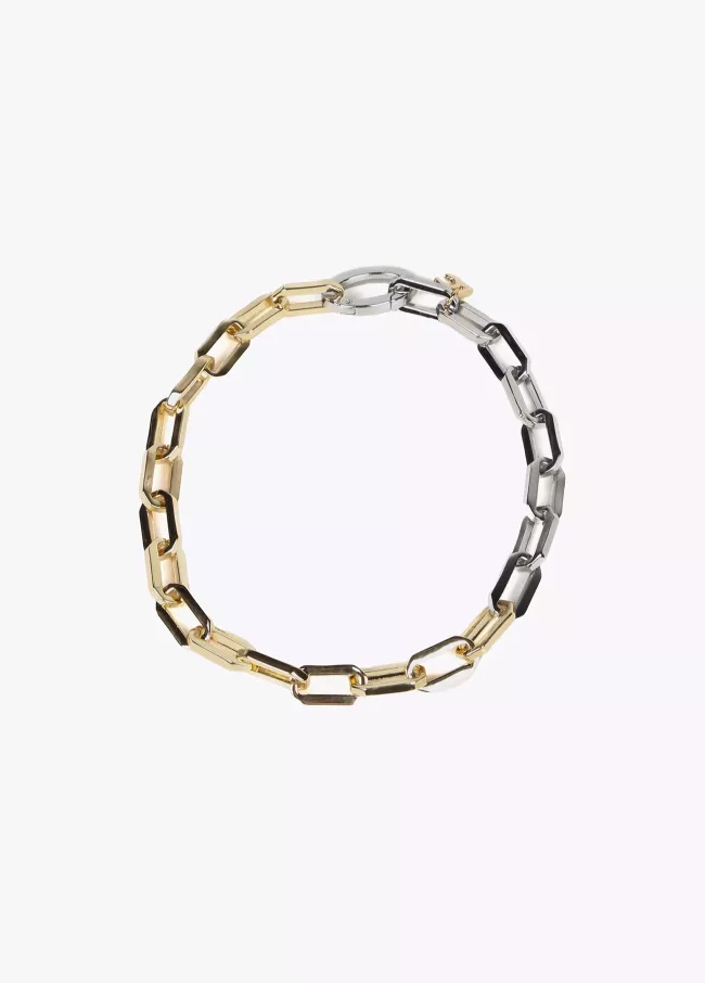 Collar eslabones bicolor