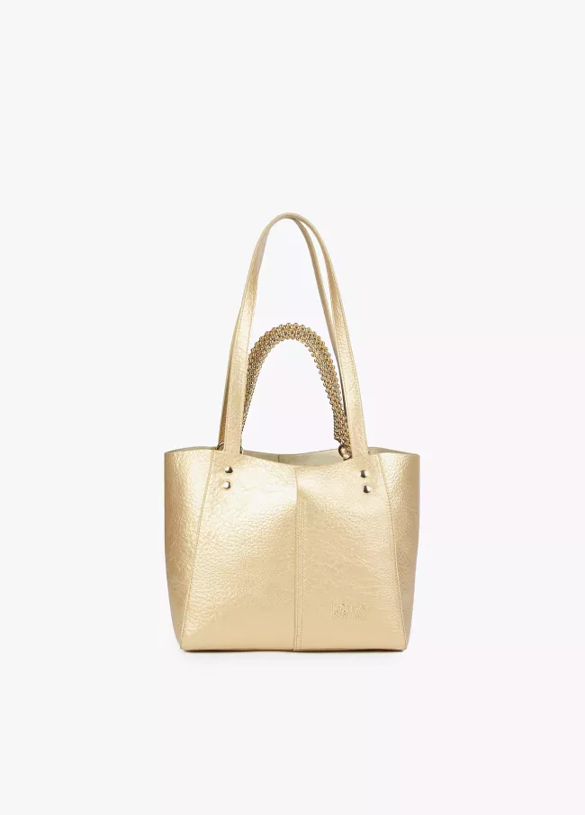 Bolso mediano metalizado