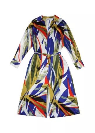 Vestido largo estampado