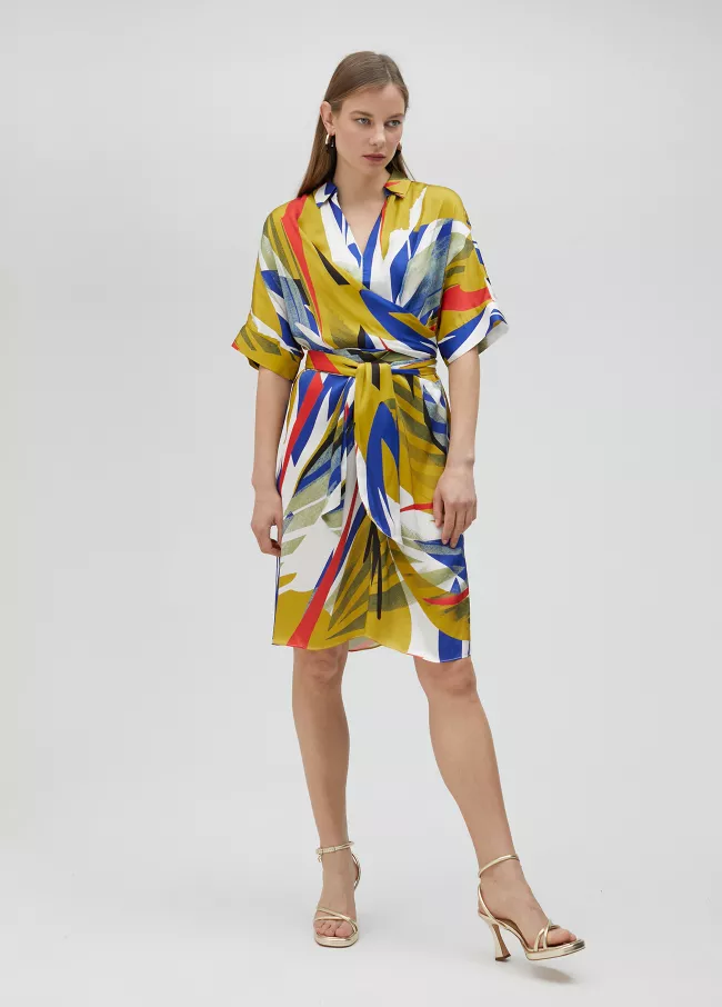 Vestido corto estampado