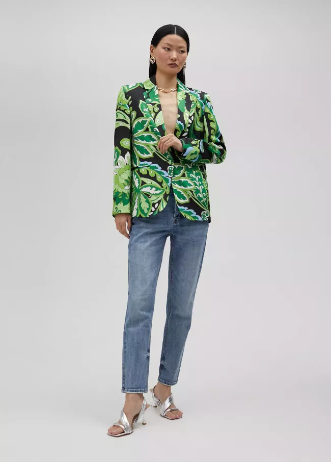 Paisley print blazer