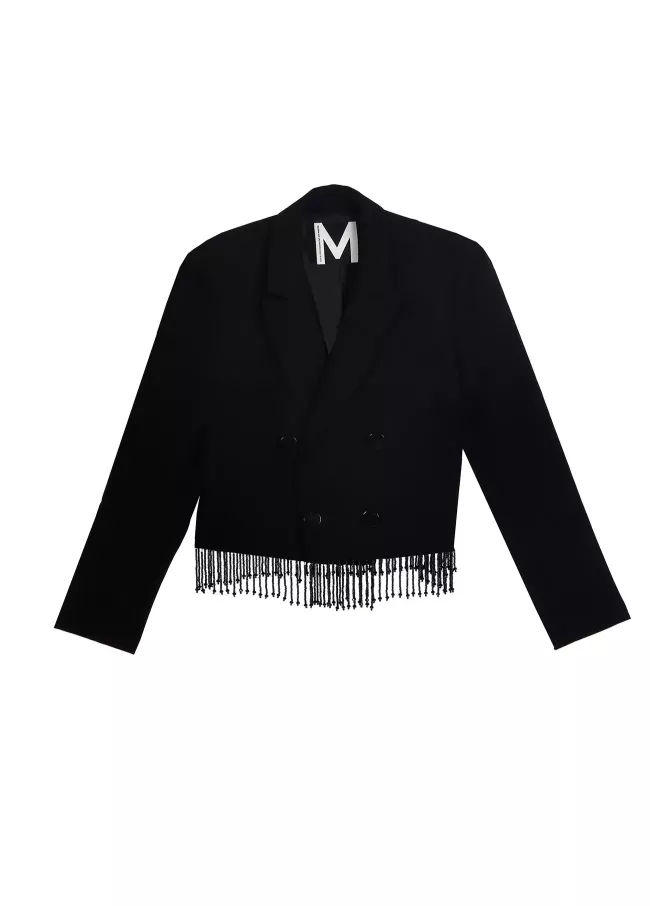 Americana cropped negra
