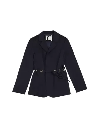 Blazer with eyelets