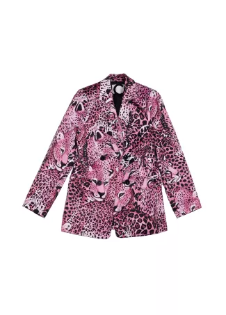 Animal print blazer