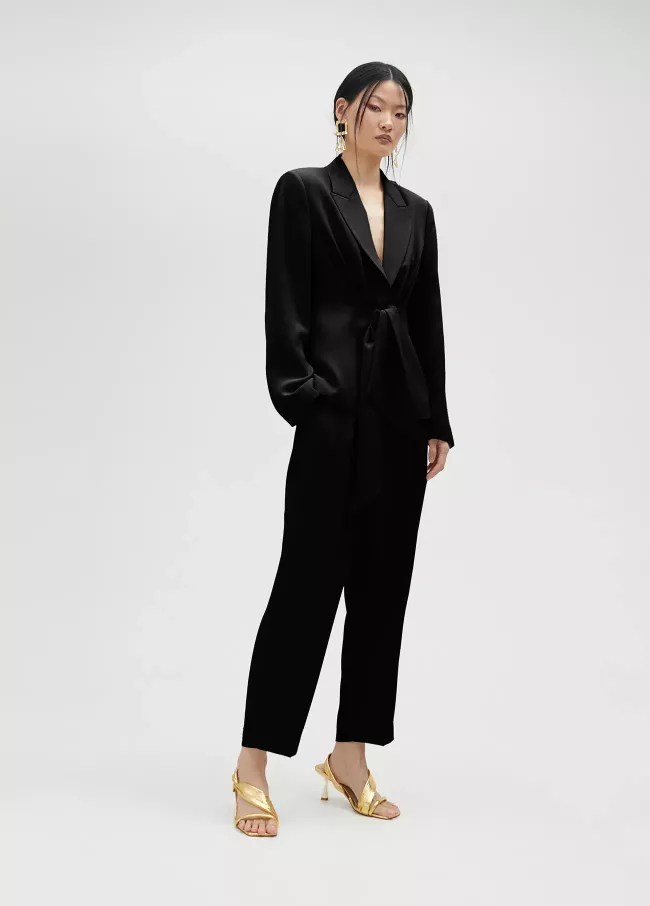 Pantalón fluido nude