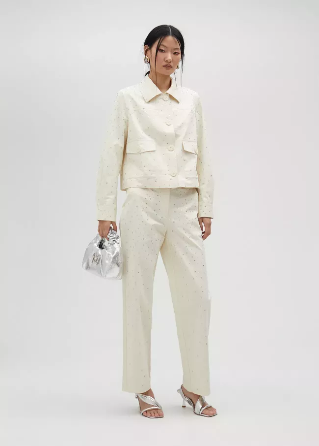 Pantalón detalles strass