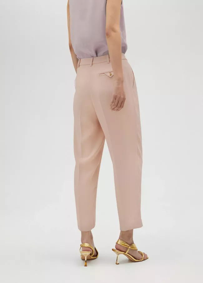 Pantalón fluido nude