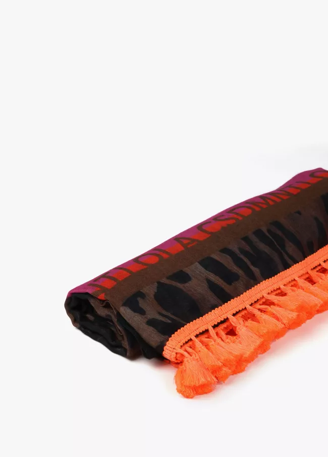 Leopard print wrap