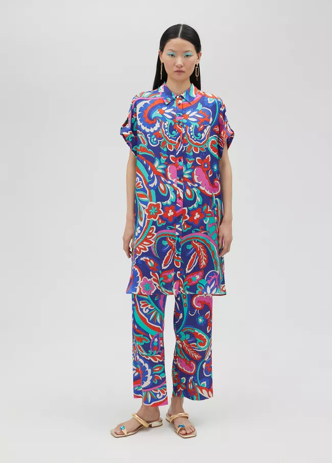 Blusón estampado paisley