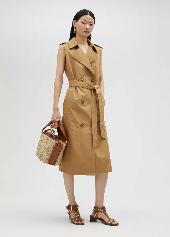 Crossover waistcoat dress