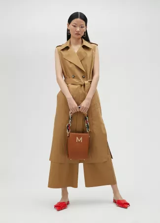Crossover waistcoat dress
