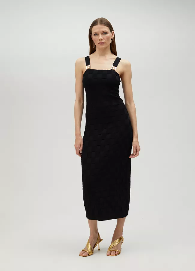 Vestido de punto detalle M tirante