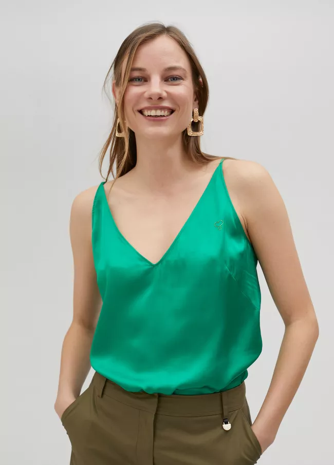 Satin top