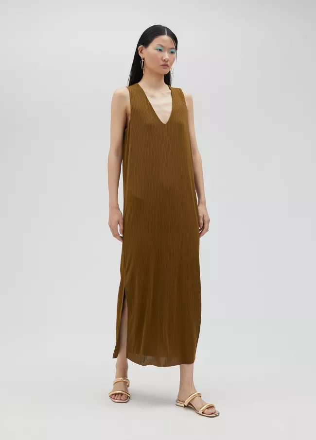 Vestido midi de punto