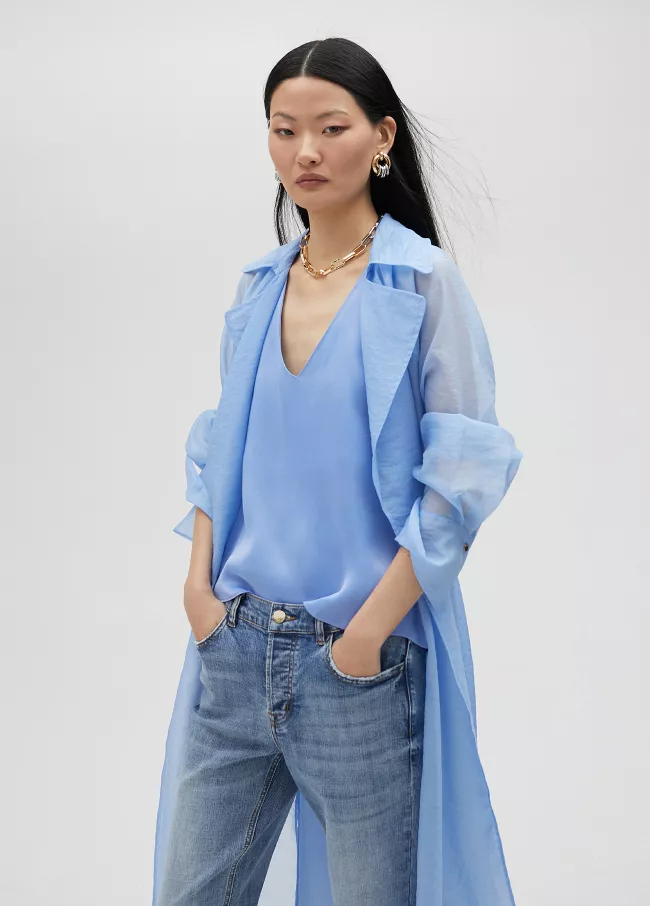 Trench de organza