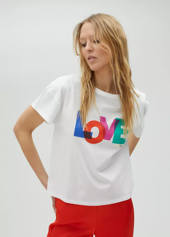 Camiseta blanca Love