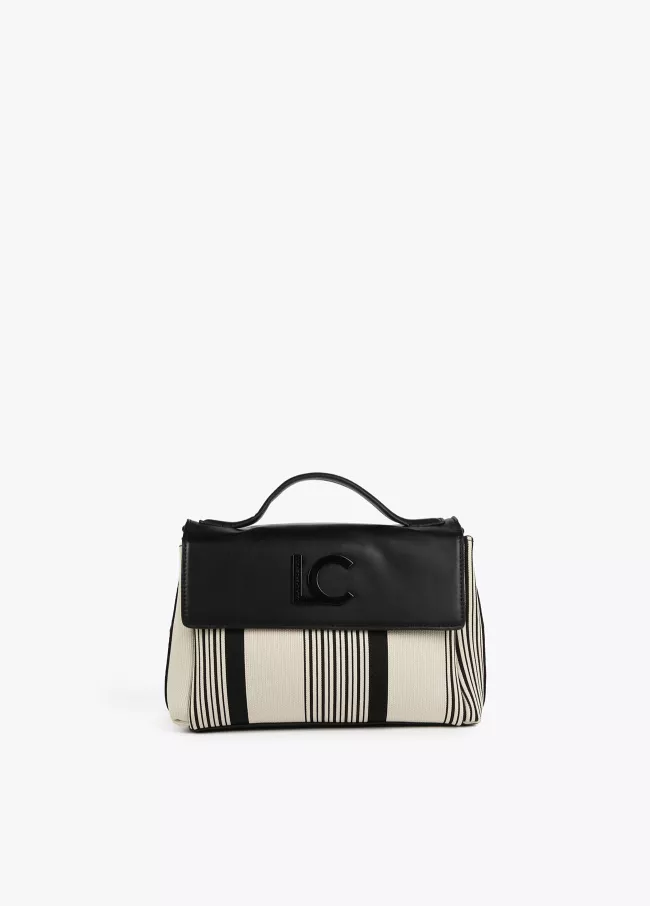 Bolso bandolera en canvas con solapa