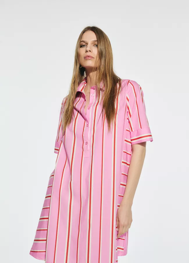 Vestido camisero corto