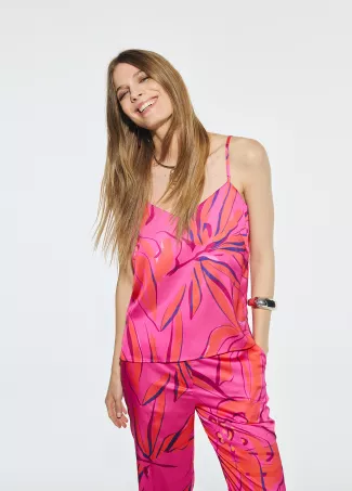 Top lencero estampado