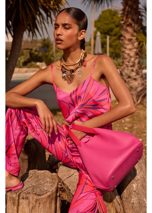 Top lencero estampado