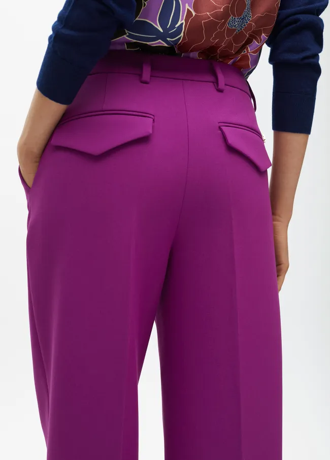 Straight fit suit trousers in comfort fabric