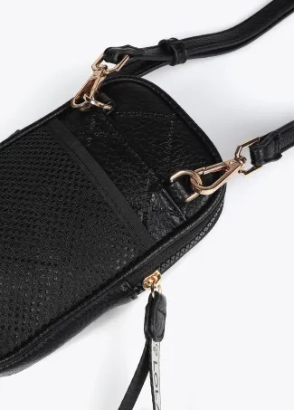 Mobile phone bag with diamond design monogram