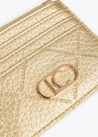Diamond design monogram card holder