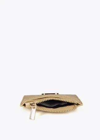 Diamond design monogram card holder