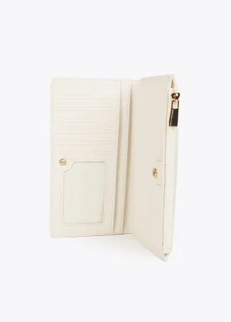 Diamond design monogram wallet