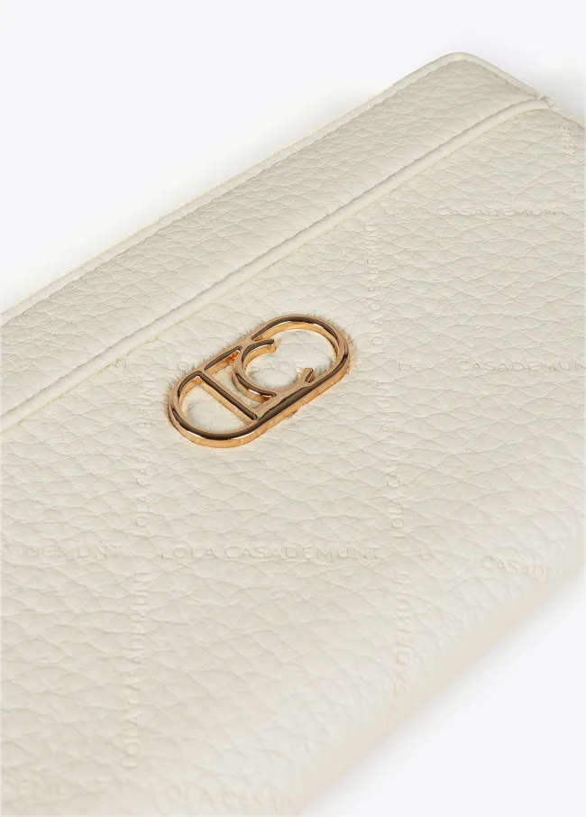 Diamond design monogram wallet
