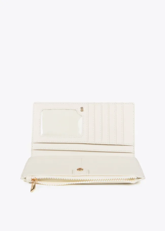 Diamond design monogram wallet