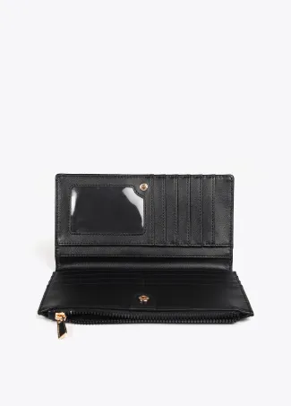 Diamond design monogram wallet