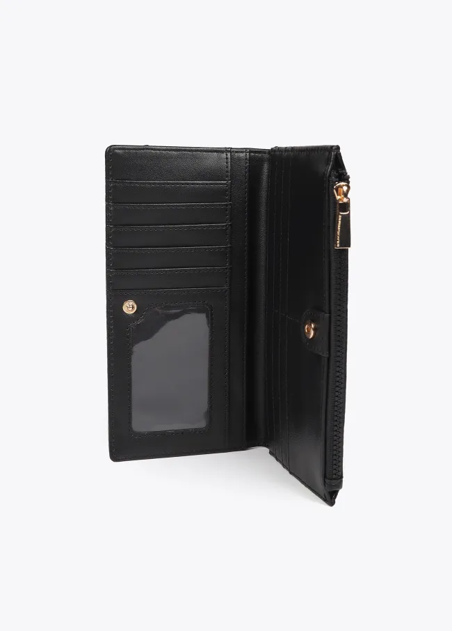 Diamond design monogram wallet