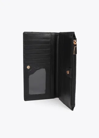 Diamond design monogram wallet