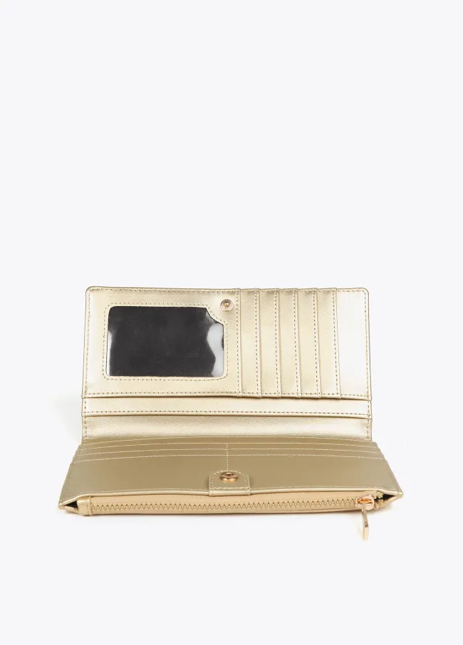 Diamond design monogram wallet