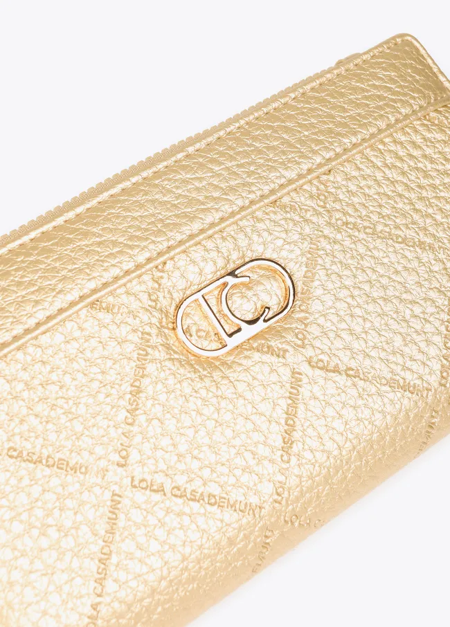 Diamond design monogram wallet