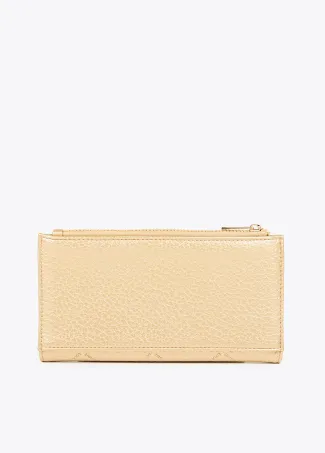 Diamond design monogram wallet