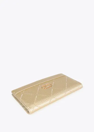 Diamond design monogram wallet