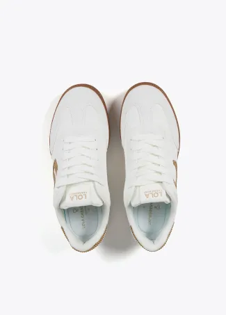 Nylon fabric trainers with rhinestone details