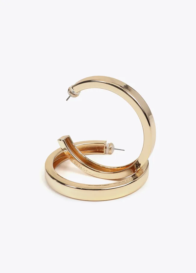 Large hoop earrings