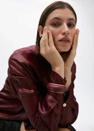 Pulsera combinada con efecto piel